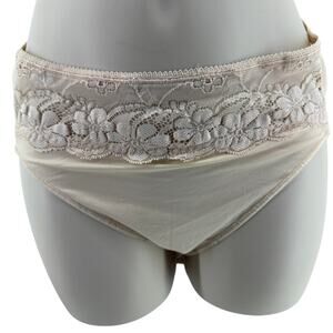 Soma Vanishing Edge High Leg Panty Cream Womens Large